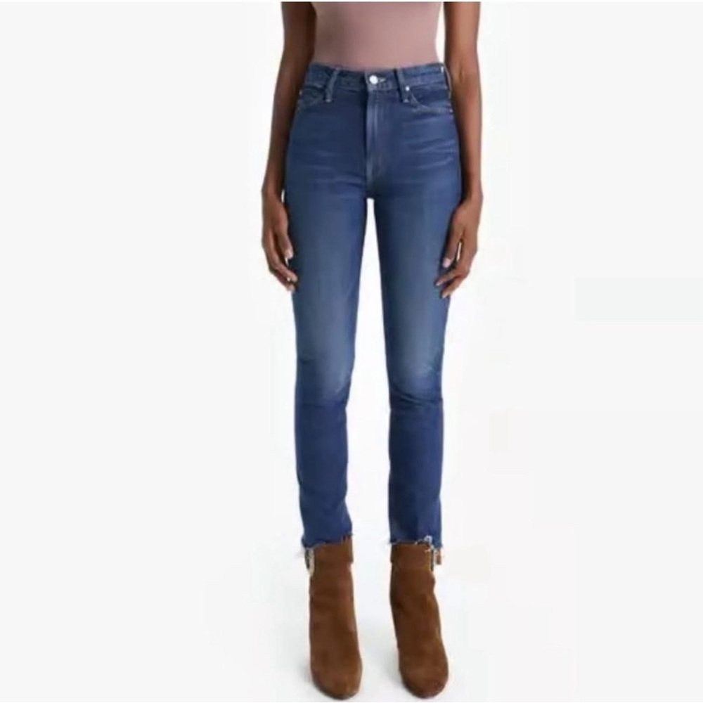 MOTHER High Rise Blue Jeans